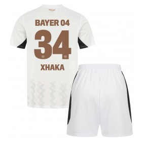 Bayer Leverkusen Granit Xhaka #34 Auswärtstrikot 2024-25 Kurzarm (+ kurze hosen)